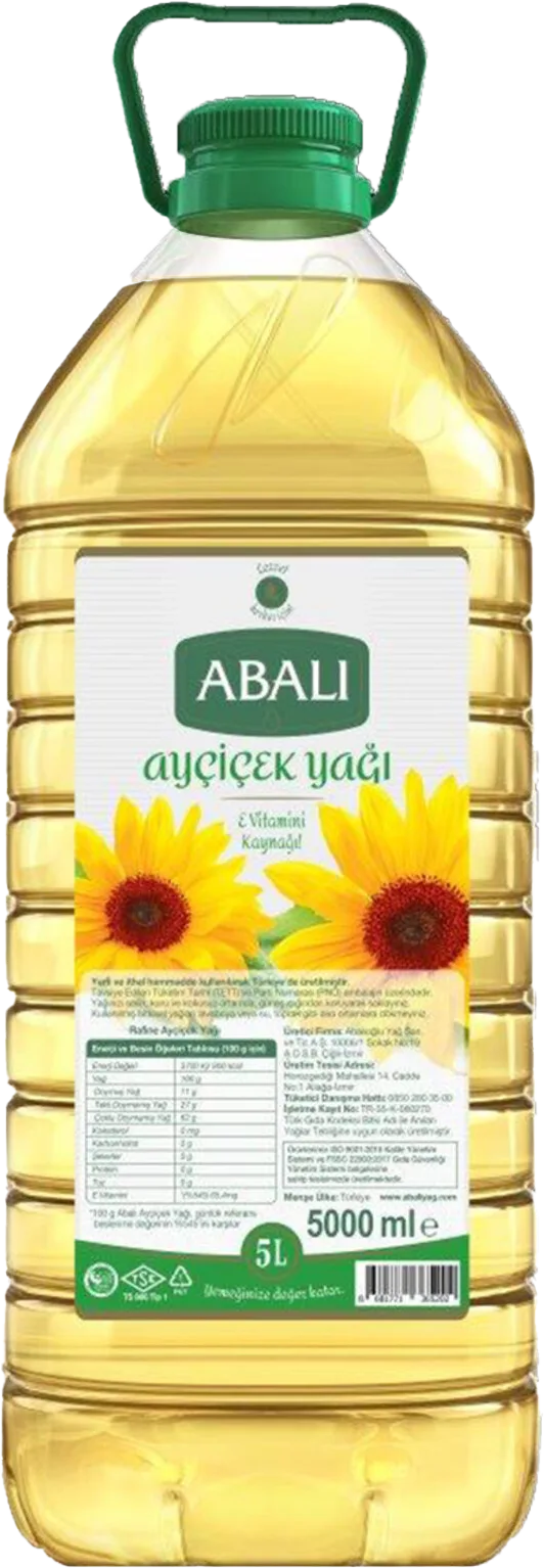 AYÇİÇEK YAĞI PET 5L ABALI