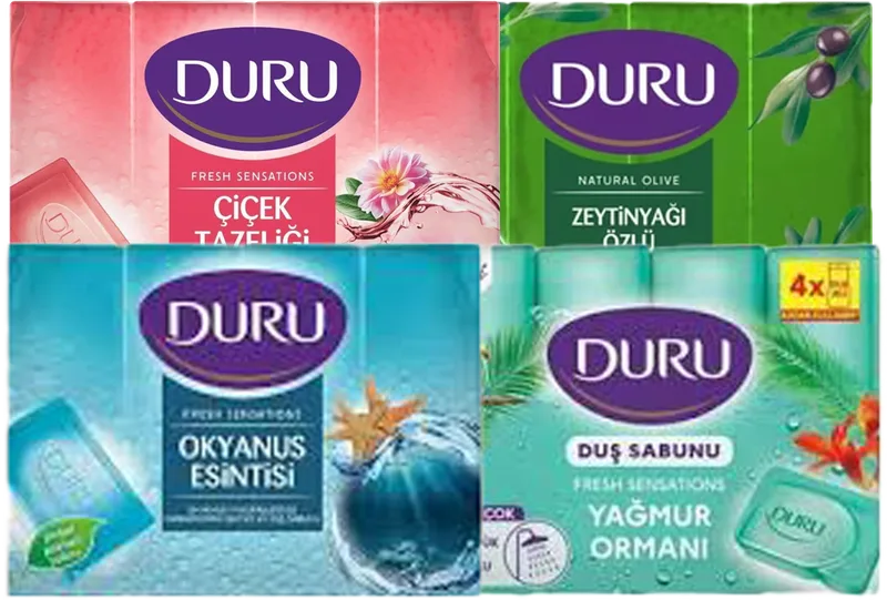 BANYO SABUNU DUŞ 4LÜ DURU 600G Çeşitleri