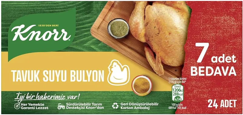 KNORR BULYON 240G 24LÜ ÇEŞİTLERİ