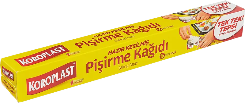 PİŞİRME KAĞIDI KESİLMİŞ KOROPLAST 16LI