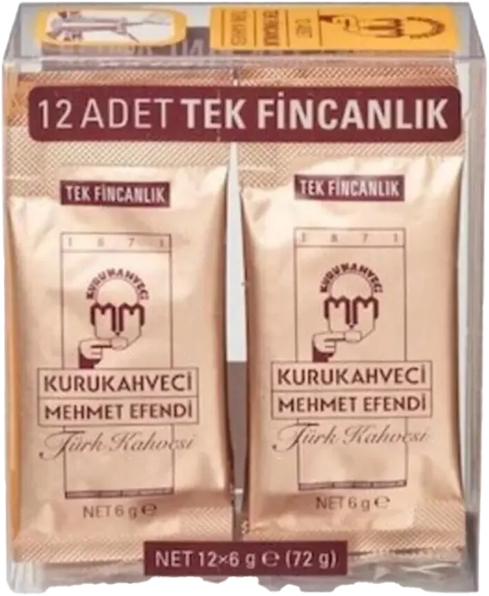 TÜRK KAHVESİ TEK İÇİM 12Lİ*6G MEHMET EFENDİ