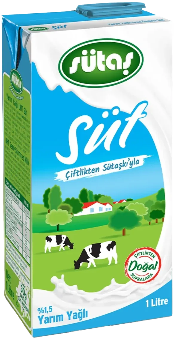UHT SÜT 1L %1.5 YAĞLI SÜTAŞ