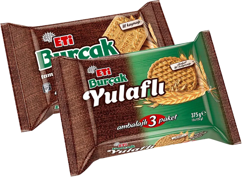 BİSKUVİ 375G ETİ BURÇAK / YULAFLI 3LÜ PK.