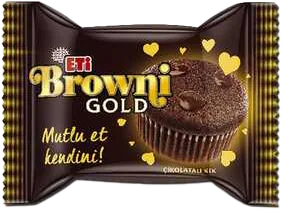 ISLAK KEK 45G ETİ BROWNİ GOLD