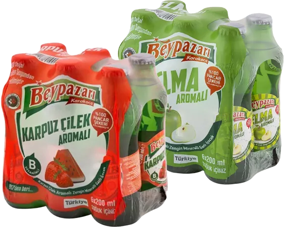 MEYVELİ SODA 6LI 200ML BEYPAZARI ÇEŞİTLERİ