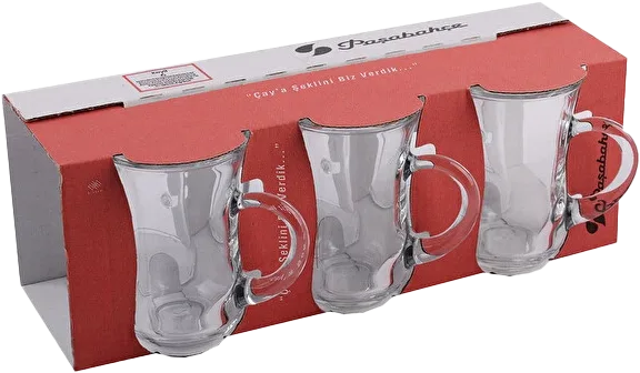 ÇAY BARDAĞI KULPLU 6LI PAŞABAHÇE 55411