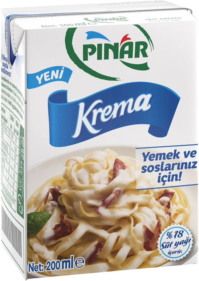 KREMA 200ML YEMEKLİK PINAR