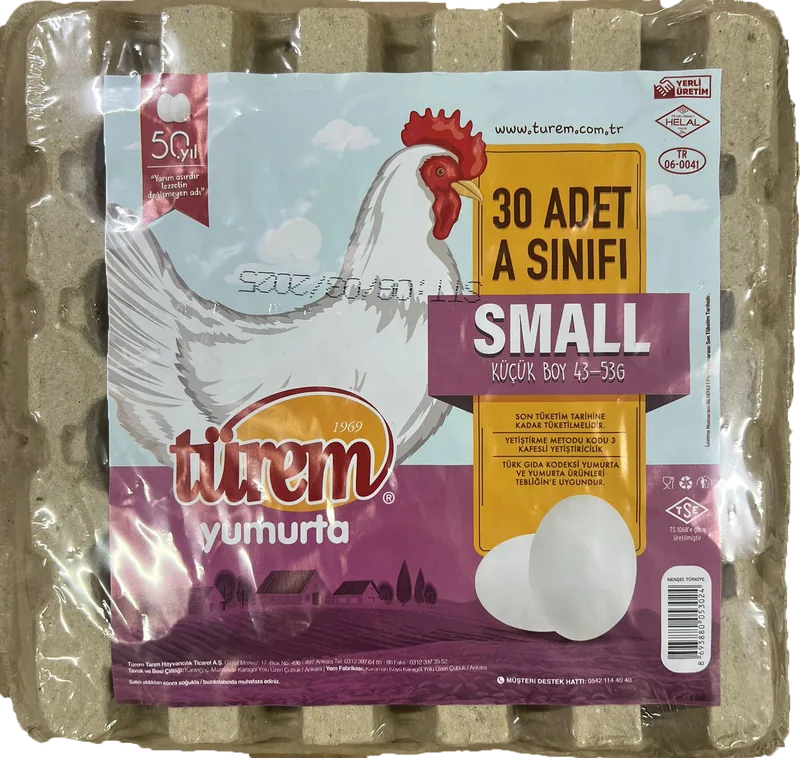YUMURTA SMALL 30LU TÜREM (43-53G)