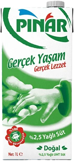 UHT SÜT 1L %2.5 YAĞLI PINAR