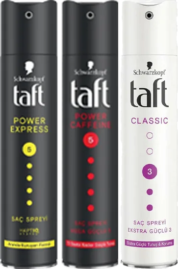 SAÇ SPREYİ 250ML TAFT Çeşitleri