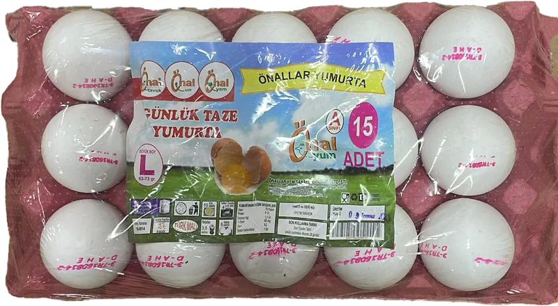 YUMURTA LARGE 15Lİ ÖNAL (63-72G)