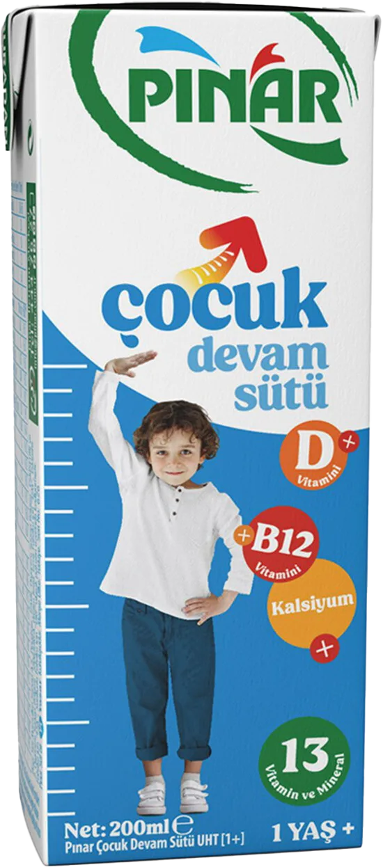 UHT SÜT 200ML ÇOCUK DEVAM PINAR