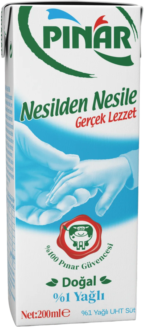 UHT SÜT 200ML %1 YAĞLI PINAR