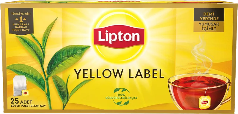 BARDAK ÇAY 25Lİ LİPTON 50G YELLOW