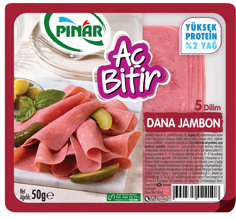 AÇ BİTİR SALAM JAMBON 50G PINAR