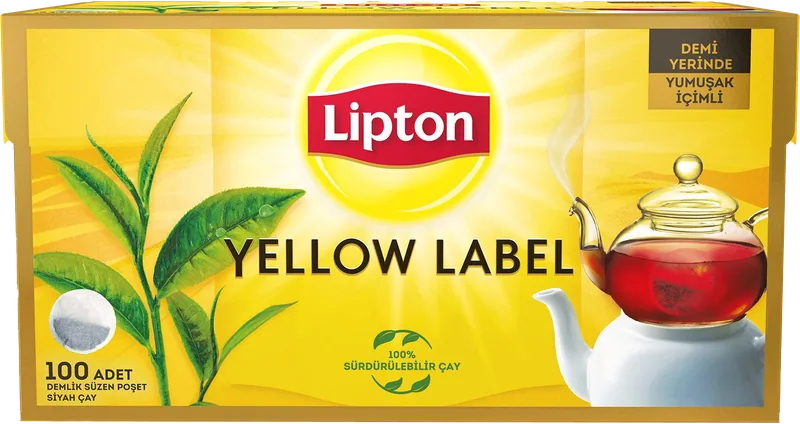 DEMLİK ÇAY 100LÜ LİPTON 320G YELLOW