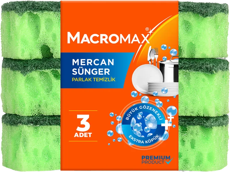 BUL.SÜNGER 3LÜ MACROMAX MERCAN