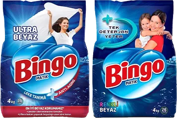 TOZ DETERJAN 4KG BİNGO ÇEŞİTLERİ