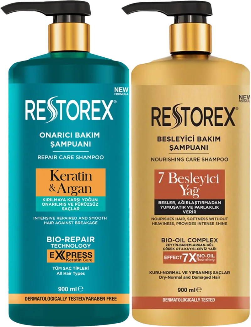 ŞAMPUAN 900ML RESTOREX Çeşitleri POMPALI