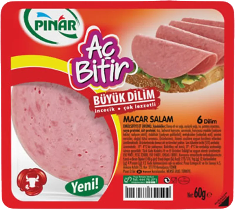 AÇ BİTİR SALAM MACAR 50G PINAR