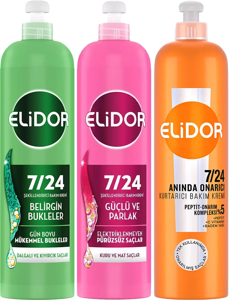 SAÇ KREMİ 240ML 7/24 ELİDOR Çeşitleri