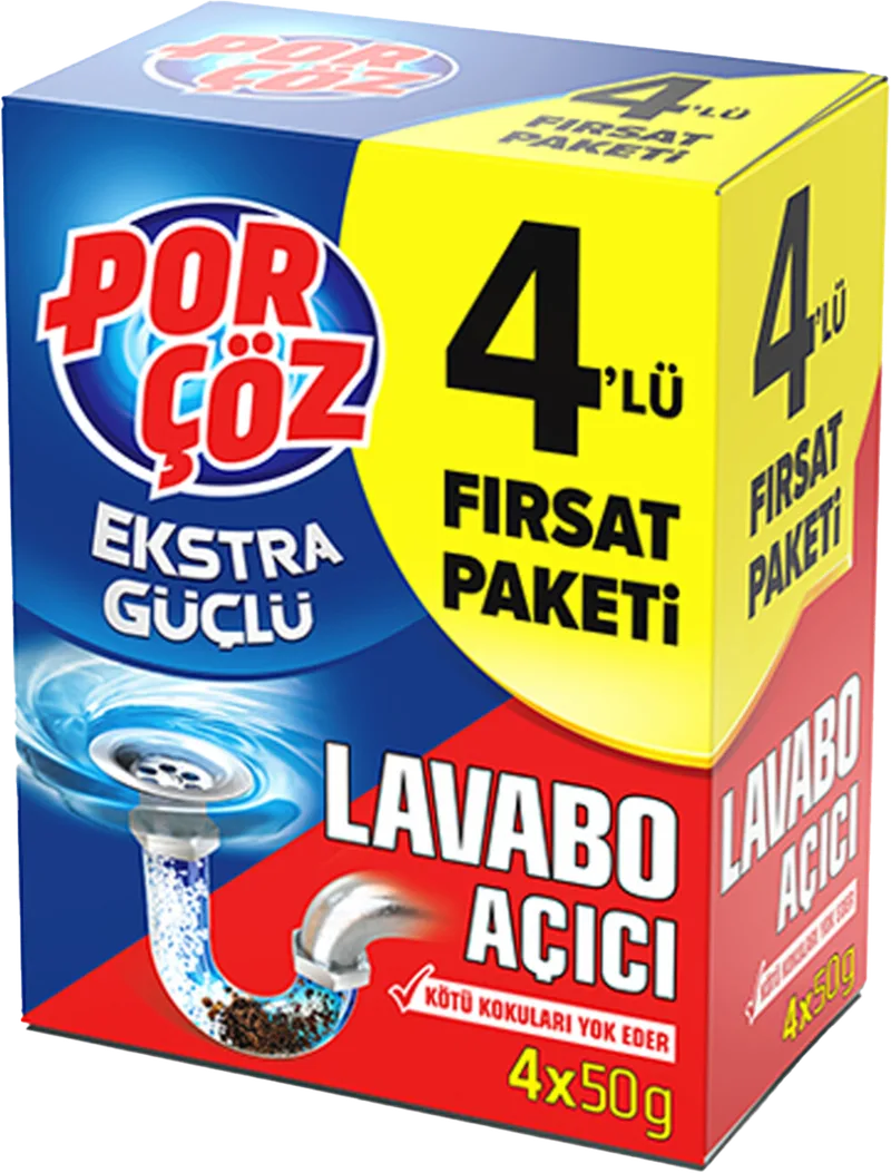 LAVABO AÇICI TOZ 4*50G PORÇÖZ GRANÜL