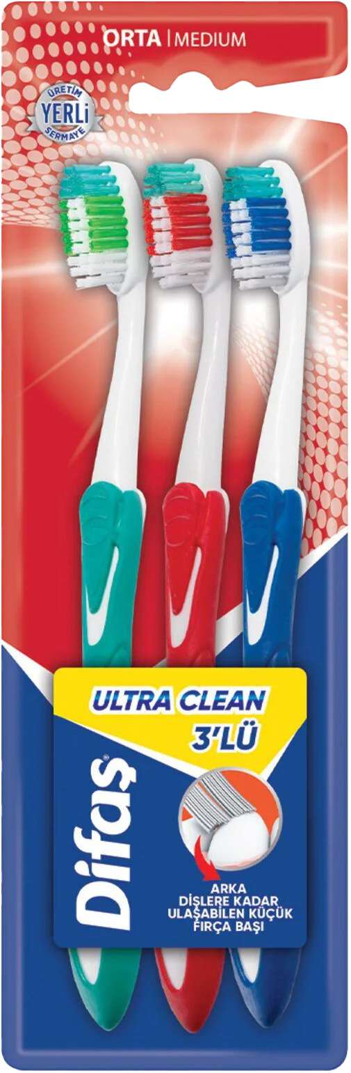 DİŞ FIRÇASI KLASİK 3LÜ COLGATE ULT.CLEAN
