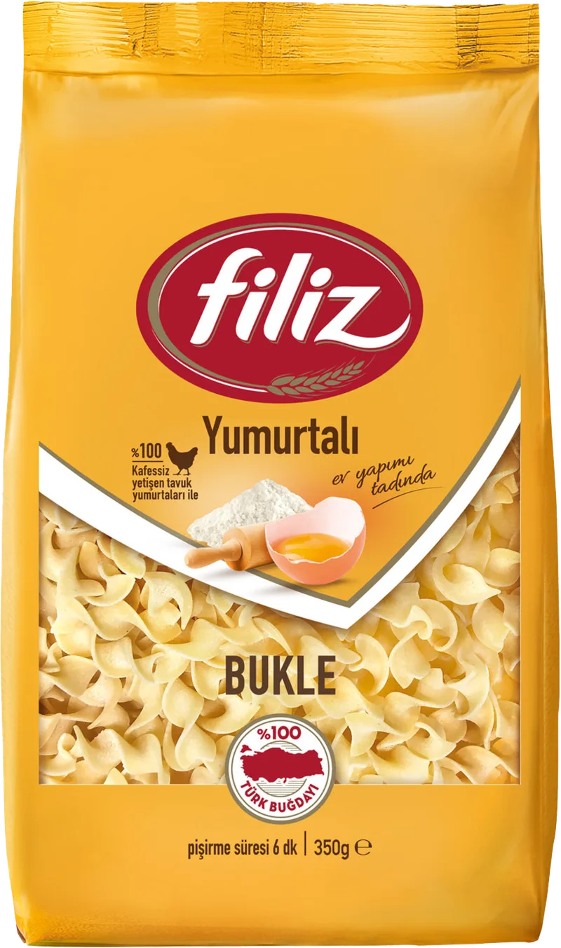 MAKARNA FİLİZ 350G YUMURTALI BUKLE