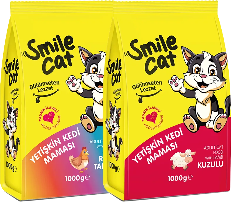 KURU YETİŞKİN KEDİ MAMA 1KG SMİLE Çeşitleri