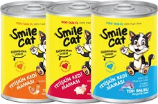 KONSERVE YETİŞKİN KEDİ MAMASI 400G SMİLE Çeşitleri