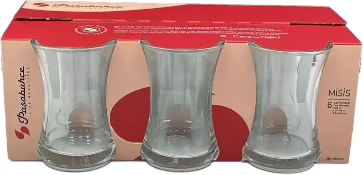 CAM ÇAY BARDAĞI 6LI PAŞABAHÇE (42461)