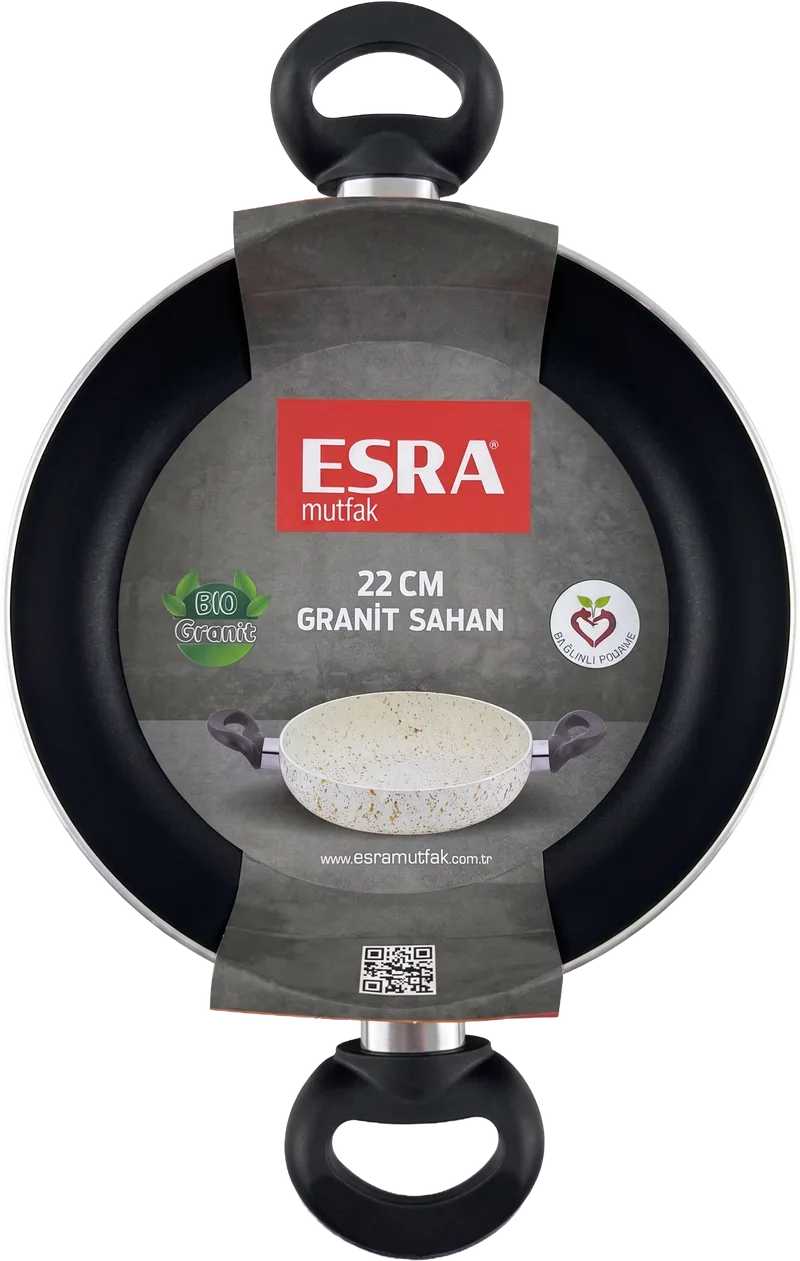 TEFLON YUMURTA SAHANI 22CM ESRA BORDO