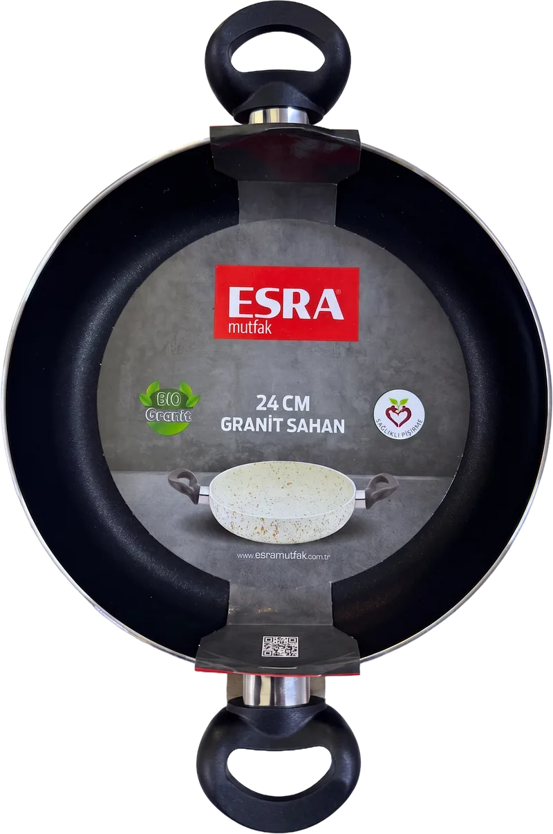 TEFLON YUMURTA SAHANI 24CM ESRA BORDO