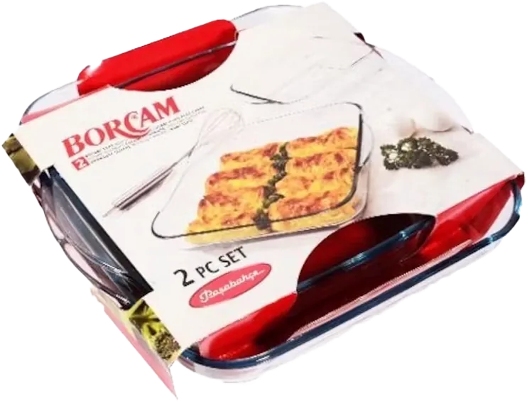 BORCAM TEPSİ FIRIN 2Lİ KARE PAŞABAHÇE