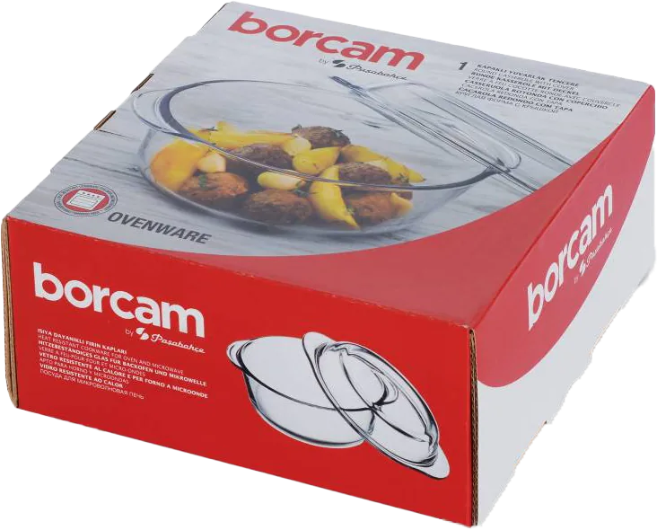 BORCAM TENCERE KAPAKLI YUVARLAK PAŞABAHÇE