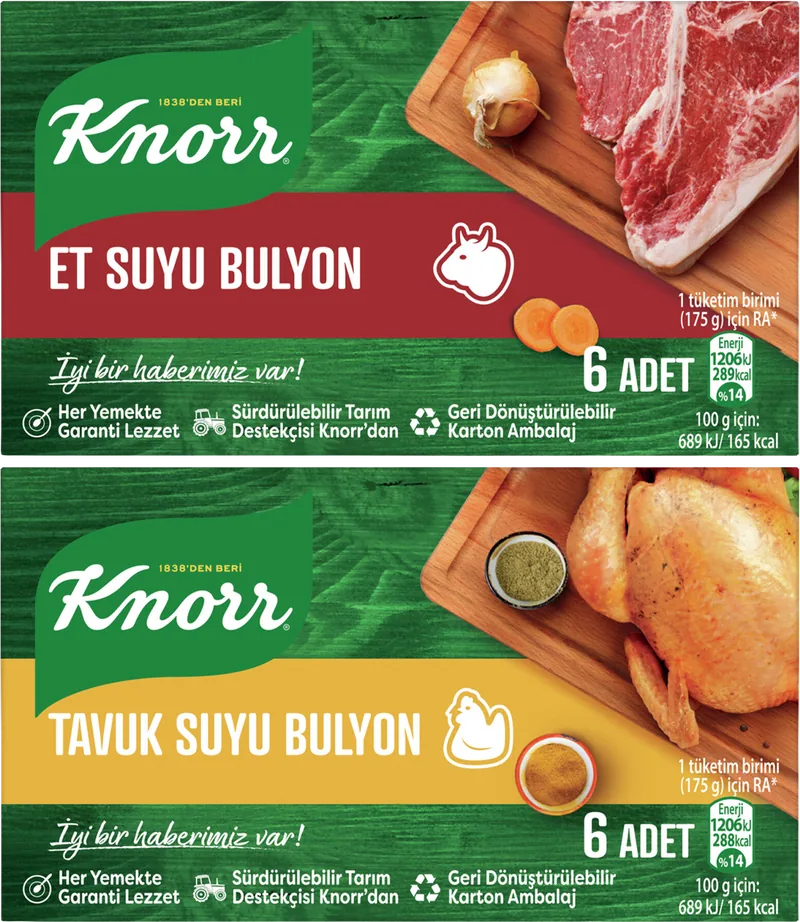 KNORR BULYON 60G 6LI Çeşitleri