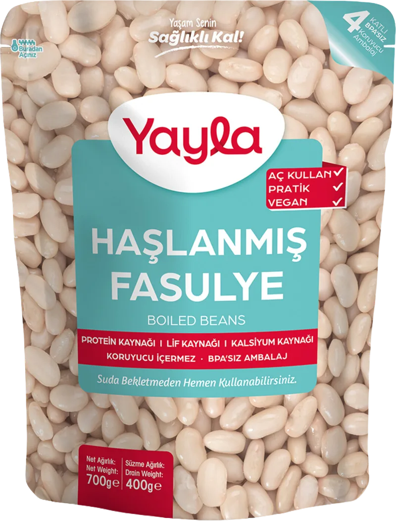 PRATİK HAŞLANMIŞ 700G YAYLA FASULYE