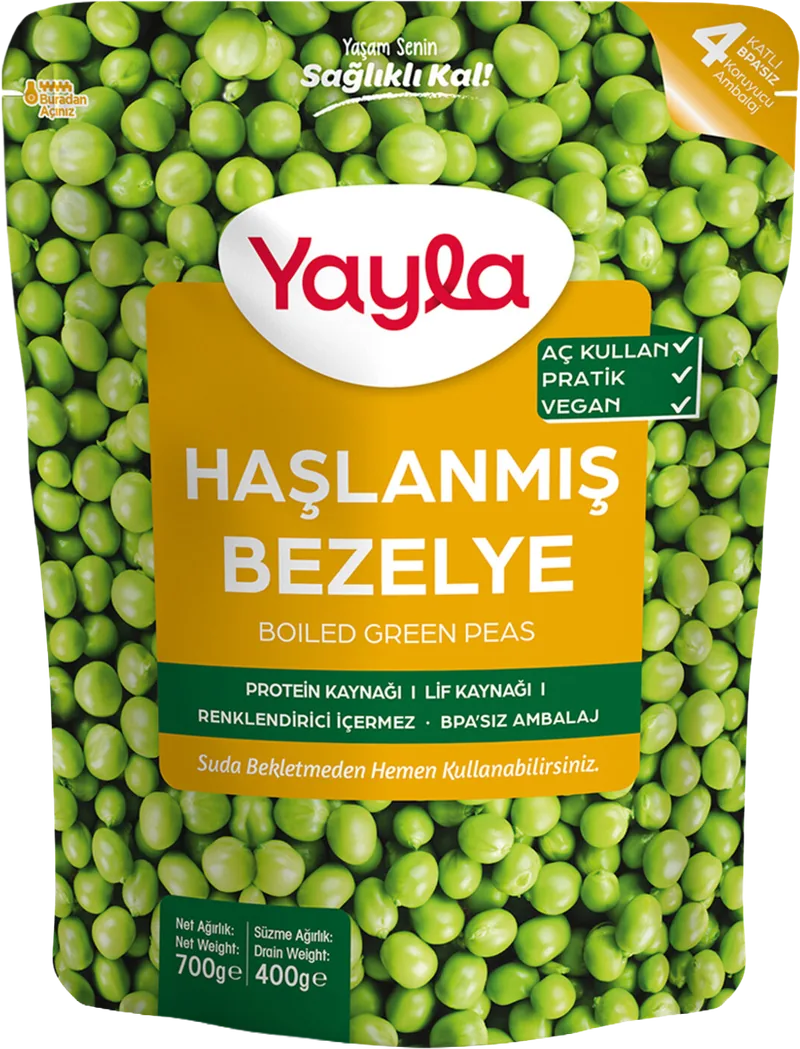 PRATİK HAŞLANMIŞ 700G YAYLA BEZELYE