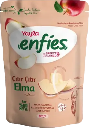 KURUTULMUŞ MEYVE ENFES 15G YAYLA ELMA DİLİMLİ