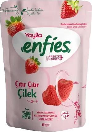 KURUTULMUŞ MEYVE ENFES 15G YAYLA ÇİLEK TÜM TANE