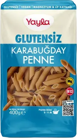 MAKARNA GLUTENSİZ 400G YAYLA PENNE KARABUĞDAY