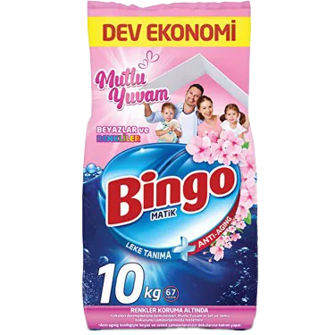 TOZ DETERJAN 10KG BİNGO ÇEŞİTLERİ